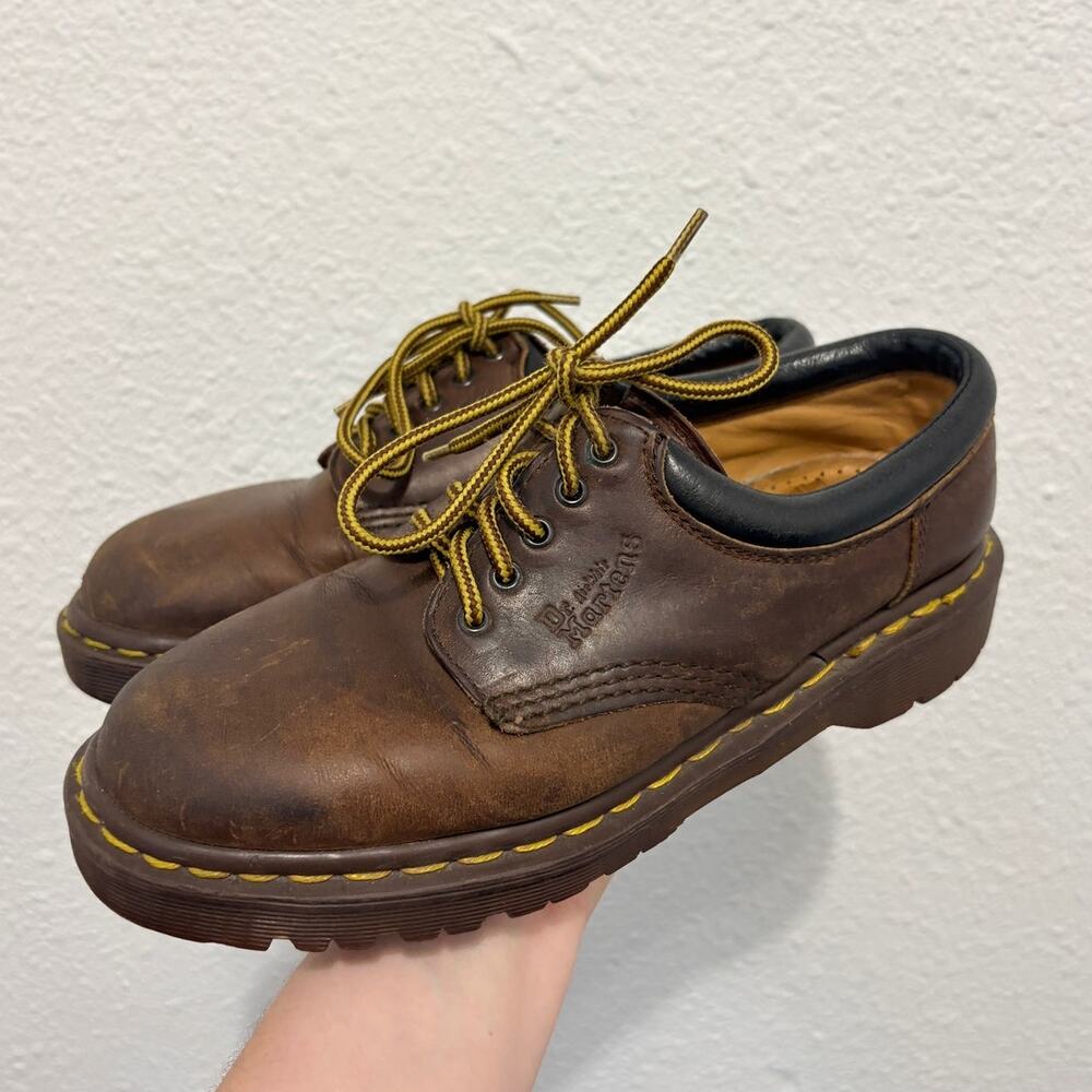 Vintage Doc Martens Dr. Martens Oxfords Made in England Brown Leather